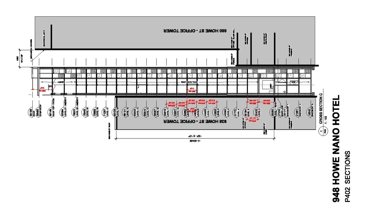 Construction site plan for project from page 161 of the file 'Application booklet'