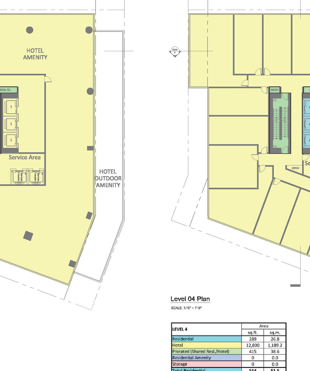 Construction site plan for project from page 105 of the file 'Application booklet'