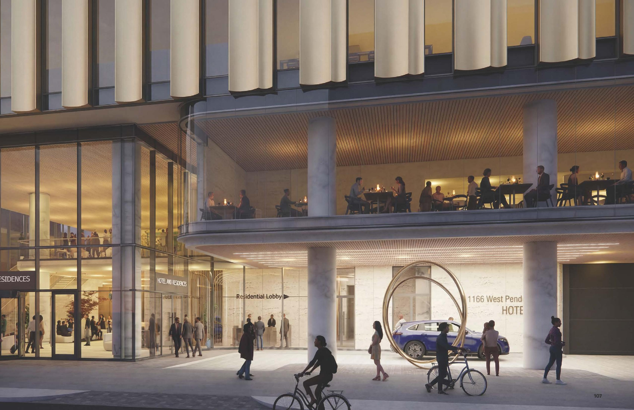 Rendering of building from page 111 of the file 'Application booklet'
