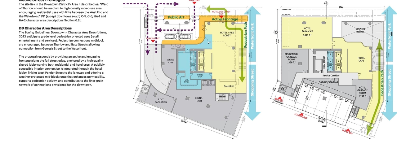 Construction site plan for project from page 38 of the file 'Application booklet'