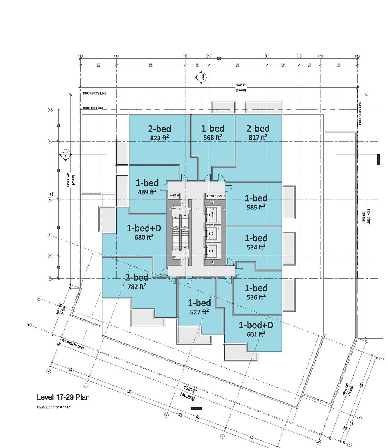 Floor plan for project from page 78 of the file 'Application booklet'