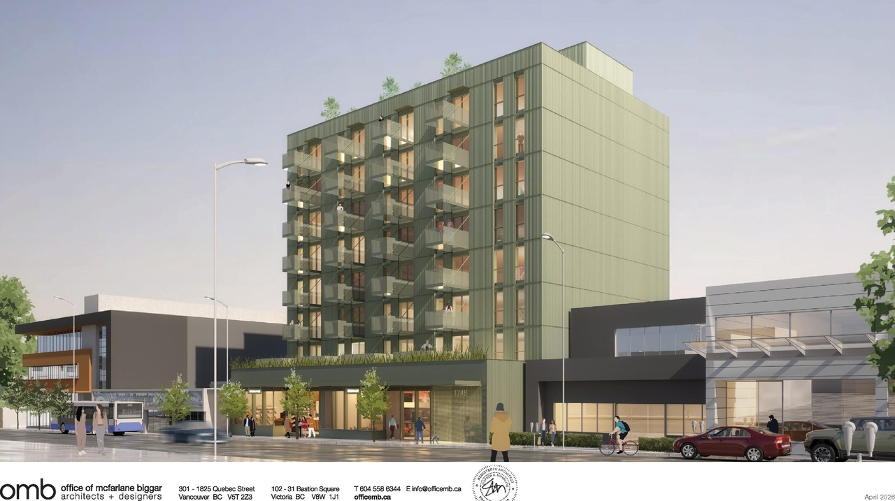 Rendering of building from page 1 of the file 'Application booklet'