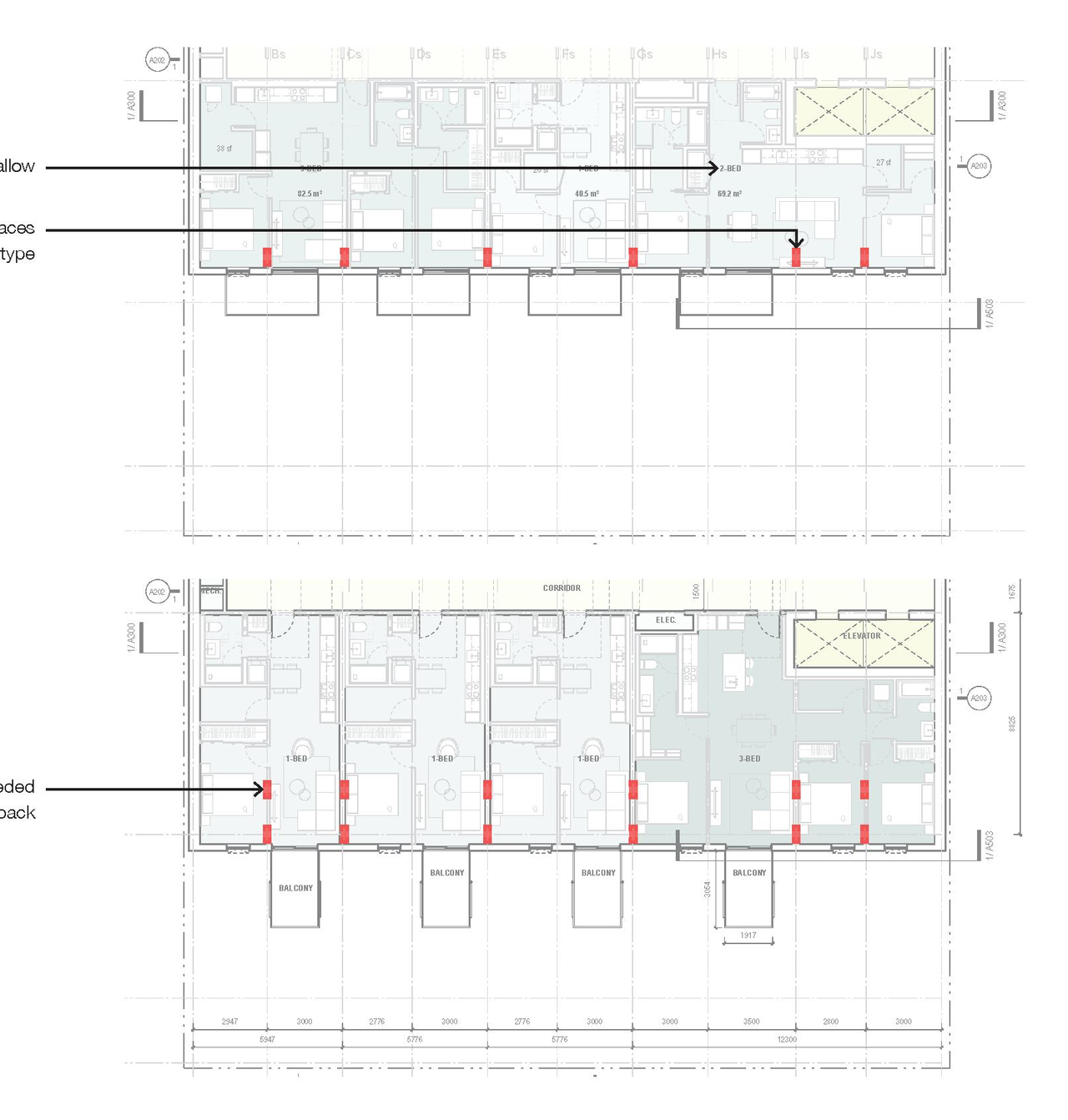 Floor plan for project from page 45 of the file 'Application booklet'