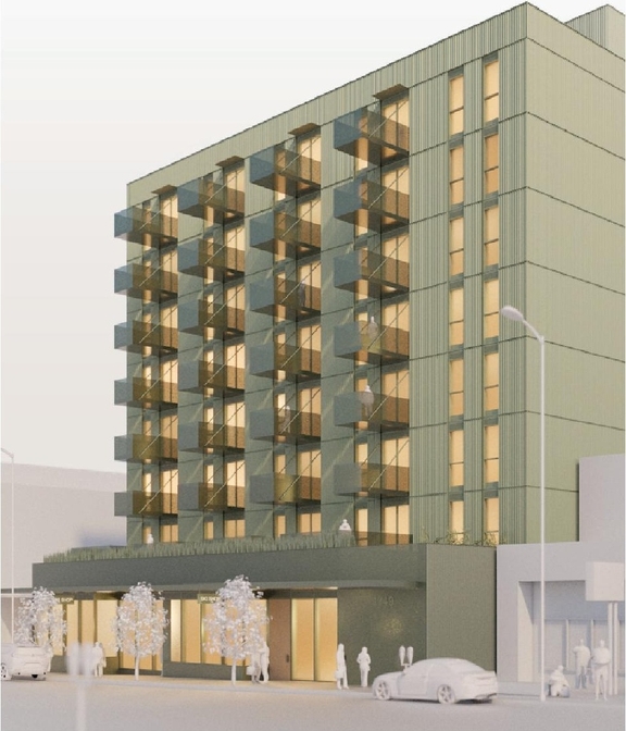 Rendering of building from page 46 of the file 'Application booklet'