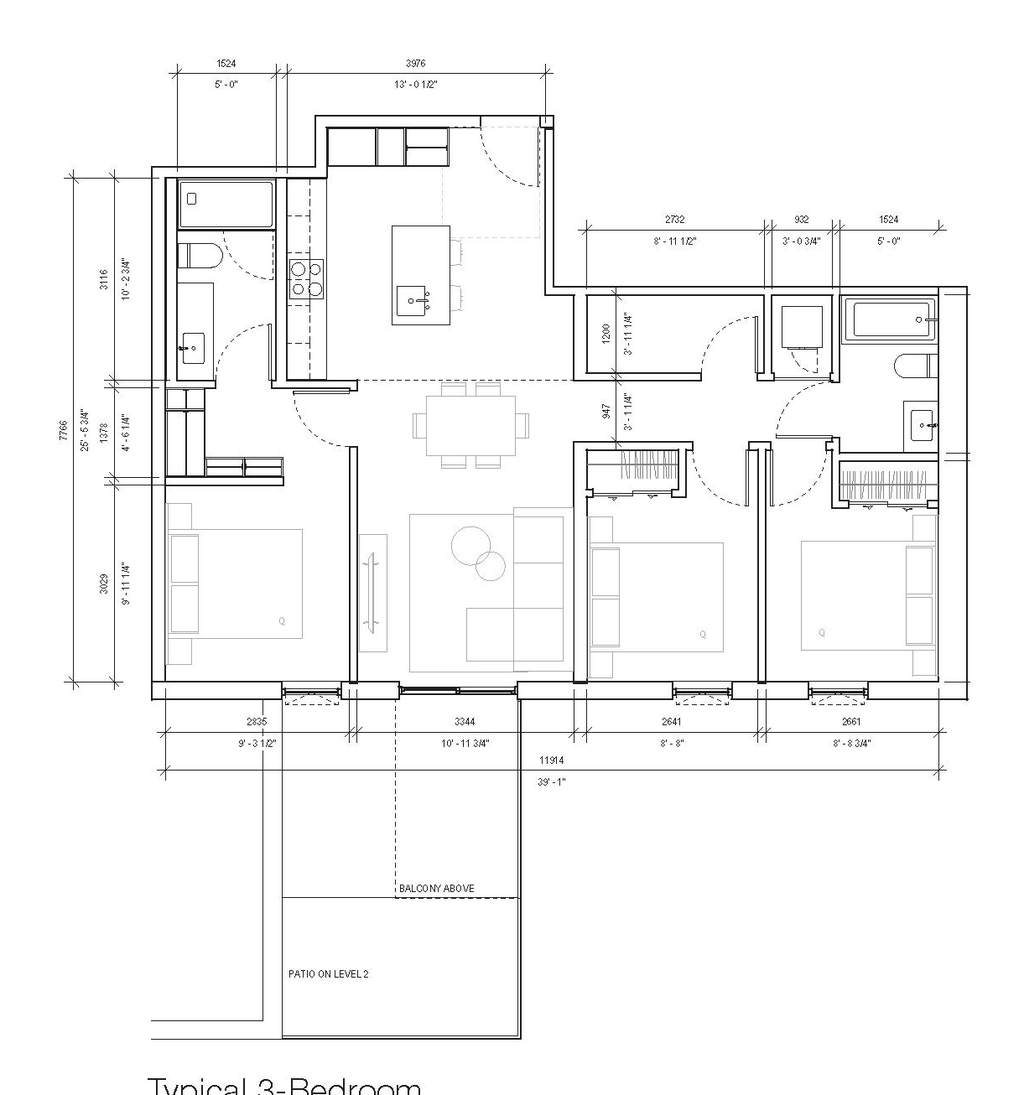 Floor plan for project from page 63 of the file 'Application booklet'