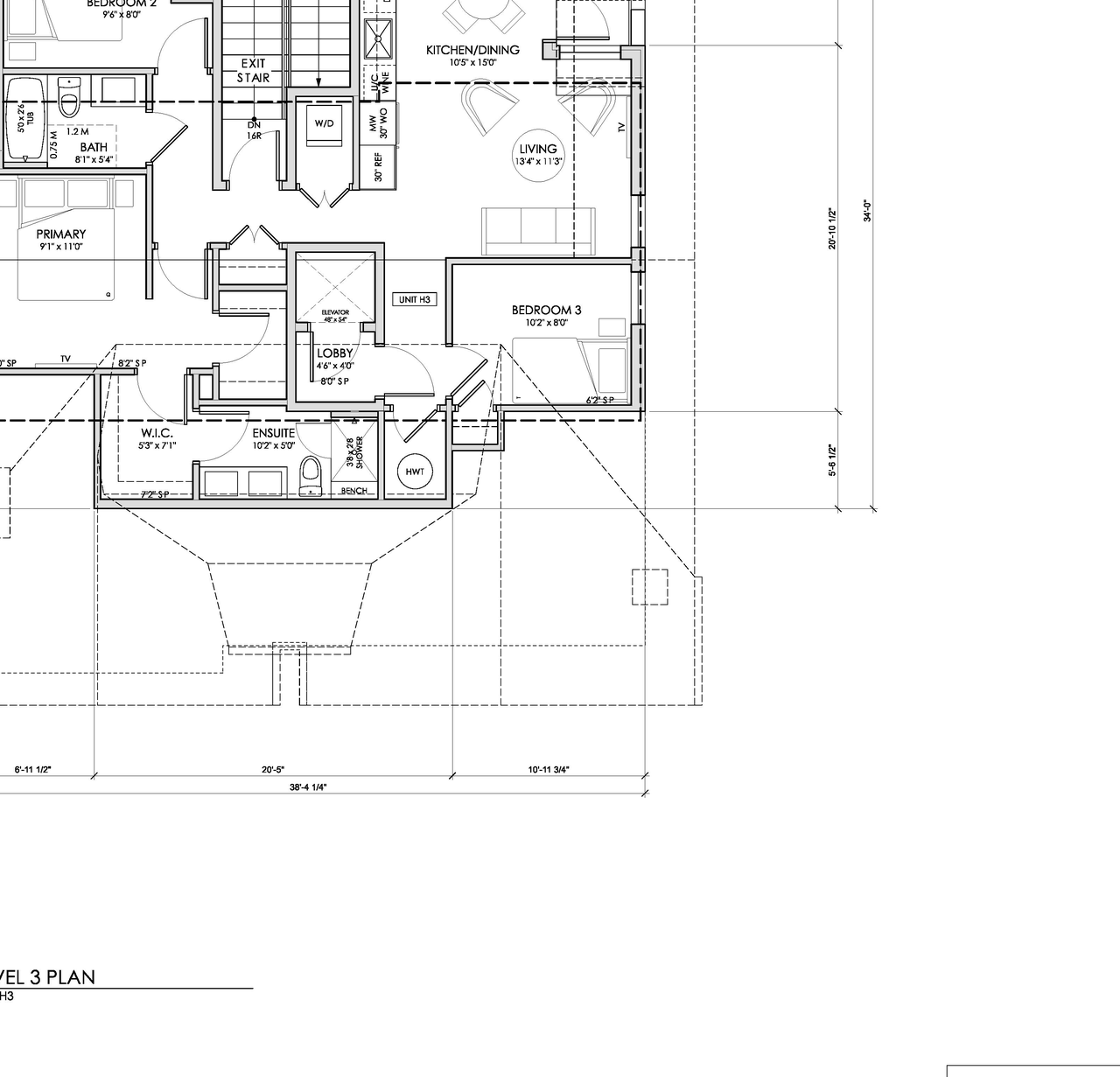 Floor plan for project from page 97 of the file 'Application booklet'