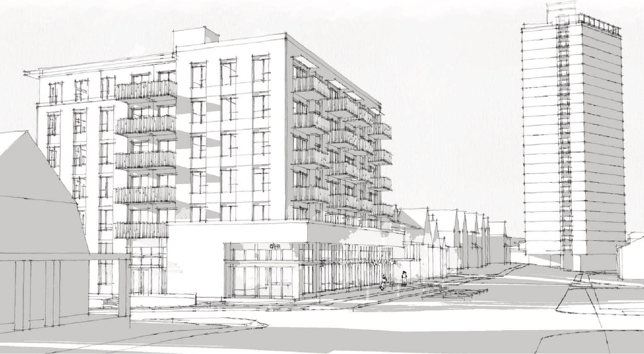 Rendering of building from page 17 of the file 'Application booklet'