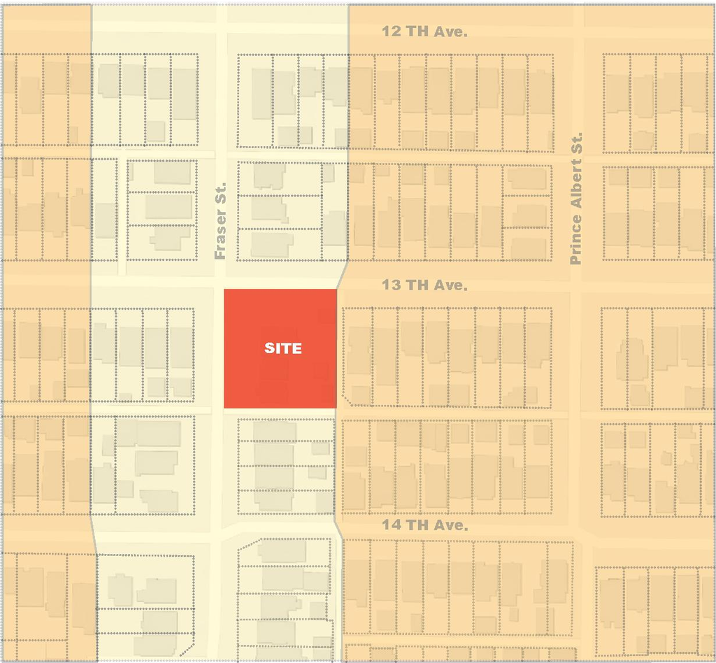 Construction site plan for project from page 22 of the file 'Application booklet'