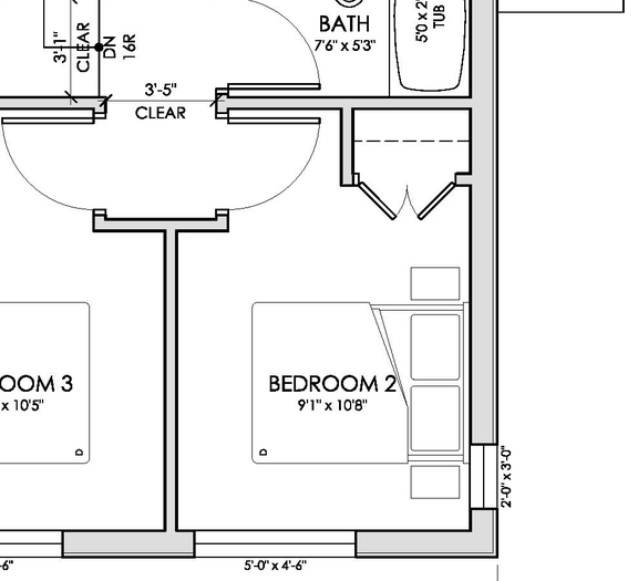 Floor plan for project from page 91 of the file 'Application booklet'