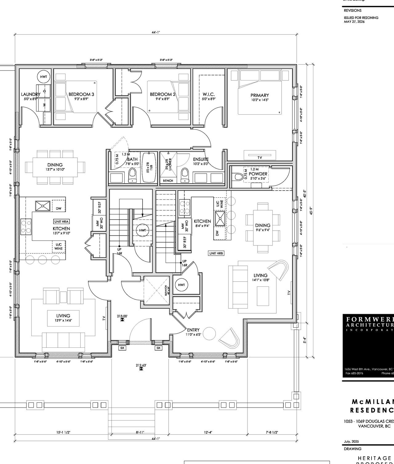 Construction site plan for project from page 95 of the file 'Application booklet'